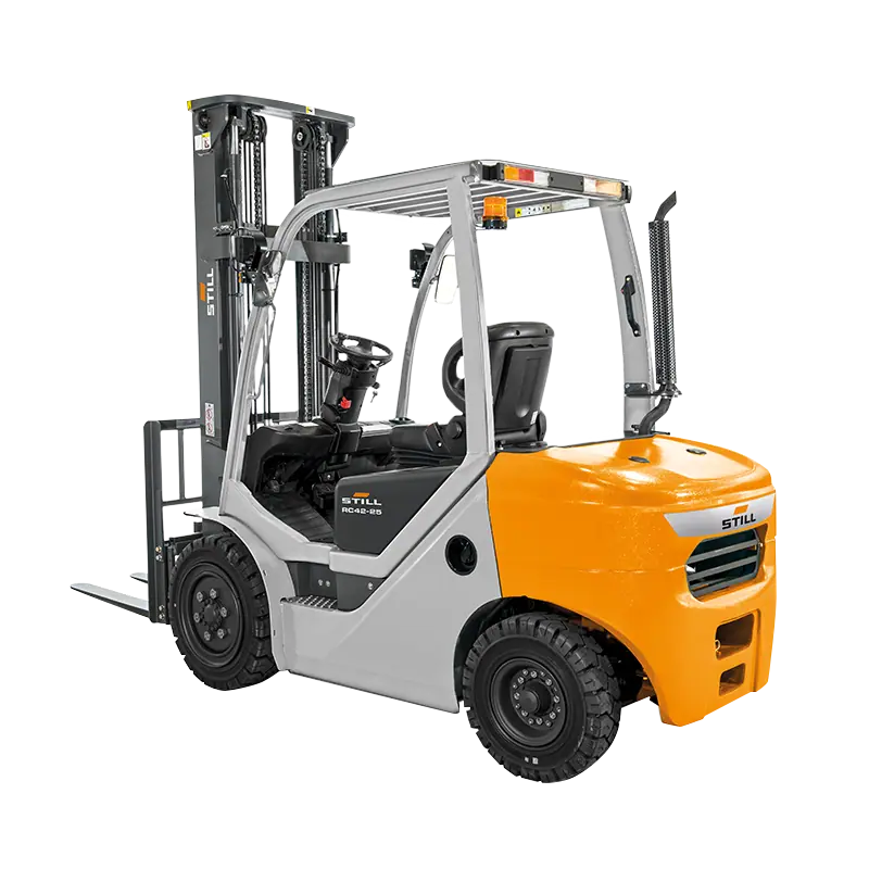 STILL RC 42 serisi forklift, şeffaf fonlu stüdyo görseli (araç etiketi RC42-25; RC 42-30 ile aynı şasi grubu)