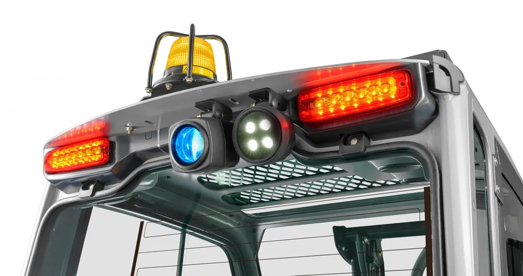 Koruyucu tavanda LED lambalar, döner ikaz lambası ve mavi Safety Light